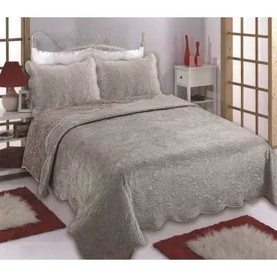 Κουβέρτα βελούδο με sherpa NX2211 (220cm x 240cm   2x50cm x 70cm) beige
