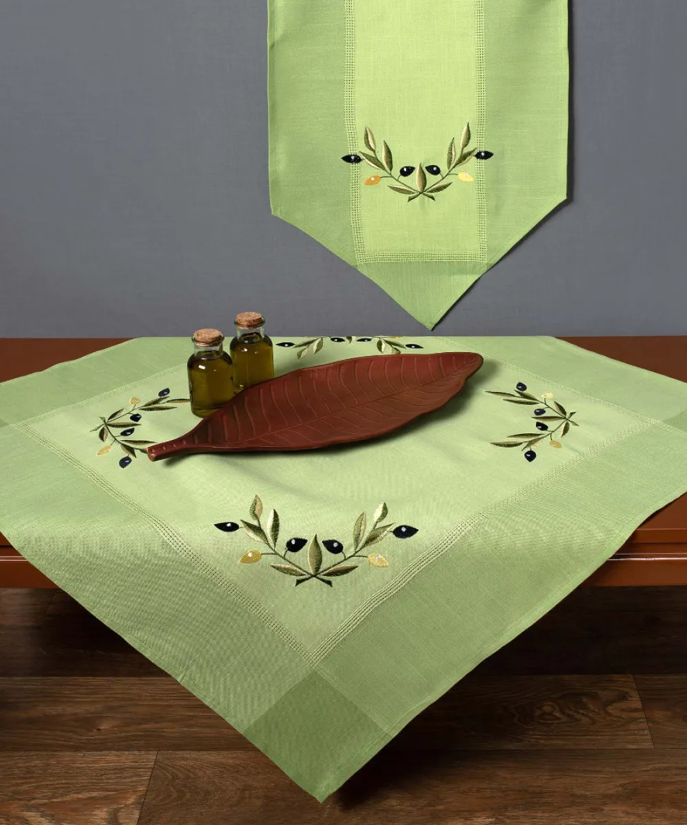 Σετ 3 τεμαχίών bg23a (40cm x 110cm 2x40cm x 40cm) πράσινο με μαύρη ελιά