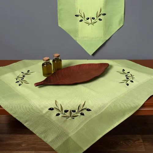 Σετ 3 τεμαχίών bg23a (40cm x 110cm 2x40cm x 40cm) πράσινο με μαύρη ελιά