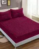 Σεντόνι fleece braid (100cm x 200cm ) μπορντώ