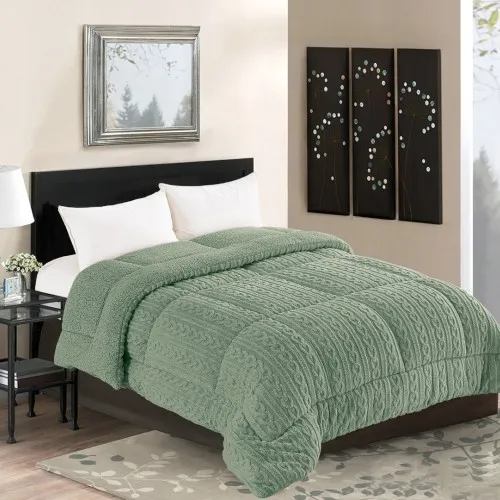 Κουβερτοπάπλωμα braid (220cm x 240cm) πράσινο