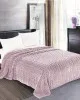 Κουβέρτα fleece braid (220cm x 240cm) λιλά