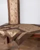 Σετ 4 τεμαχίων (100cm x 100cm, 40cm x 130cm, 2x40cm x 40cm)  Ήρα Καφέ