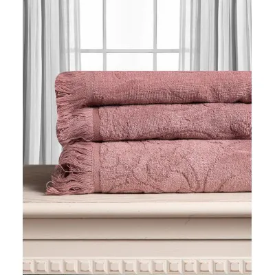 Βαμβακερή ζακάρ πετσέτα ALICIA 520gsm (40cm x 60cm) ανοιχτό καφέ 