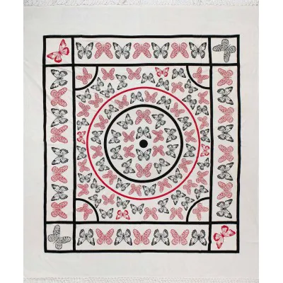 Pestemal διπλό (220cm x 240cm) 13 κόκκινο