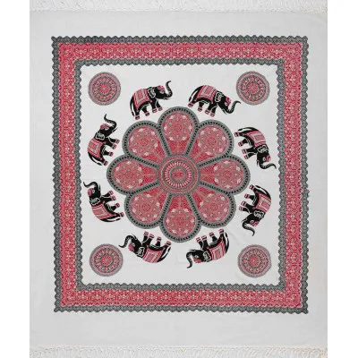 Pestemal διπλό (220cm x 240cm) 6 κόκκινο
