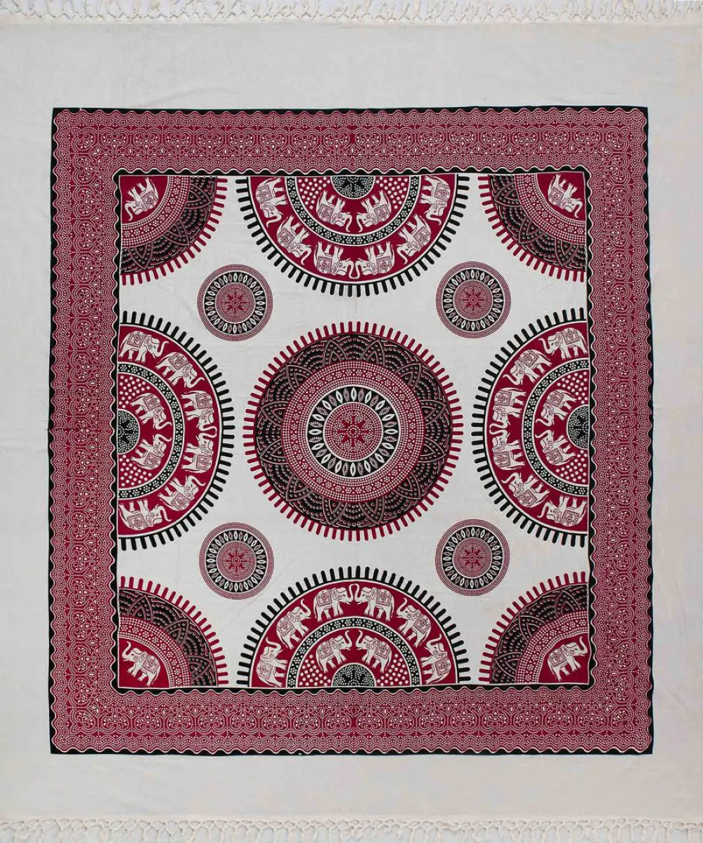Pestemal διπλό (220cm x 240cm) 8 κόκκινο