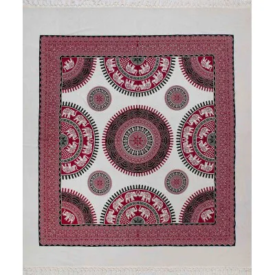 Pestemal διπλό (220cm x 240cm) 8 κόκκινο