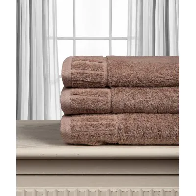 Βαμβακερή πετσέτα ΜΕΛΩΔΙΑ 600gsm (50cm x 100cm) light brown
