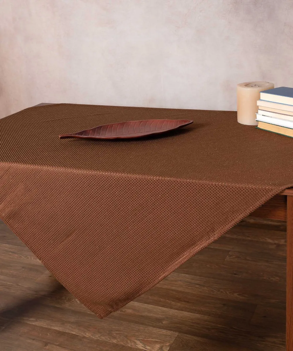 Τραπεζοκαρέ NELLY (135cm x 135cm) καφέ