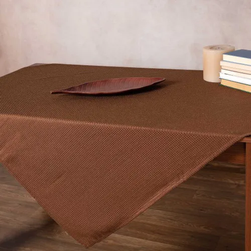 Τραπεζοκαρέ NELLY (135cm x 135cm) καφέ