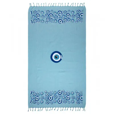 Pestemal nkp544 (90cm x 180cm) σιέλ