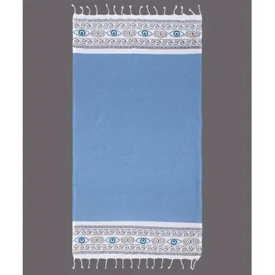 Pestemal nkp554 (90cm x 180cm) σιέλ