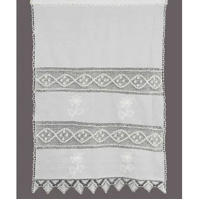 κουρτίνα NT1-2 (90cm x 130cm) λευκό με τούνελ
