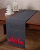 Χριστουγεννιάτικη τραβέρσα NW345 (35cm x 175cm) ανθρακί