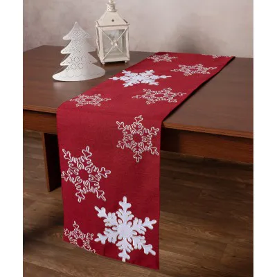 Χριστουγεννιάτικη τραβέρσα NW348 (35cm x 170cm) κόκκινη