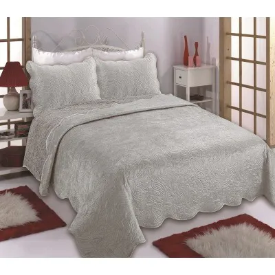 Κουβέρτα βελούδο με sherpa NX2211 (220cm x 240cm   2x50cm x 70cm) light grey