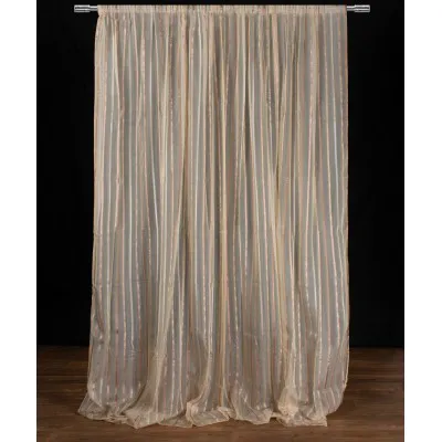 Κουρτίνα nx6104 (280cm x 300cm) με τρέσα ivory 