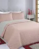 ΚΟΥΒΕΡΛΙ σετ (170cm x 240cm  50cm x 70cm) PON-PON pink/grey