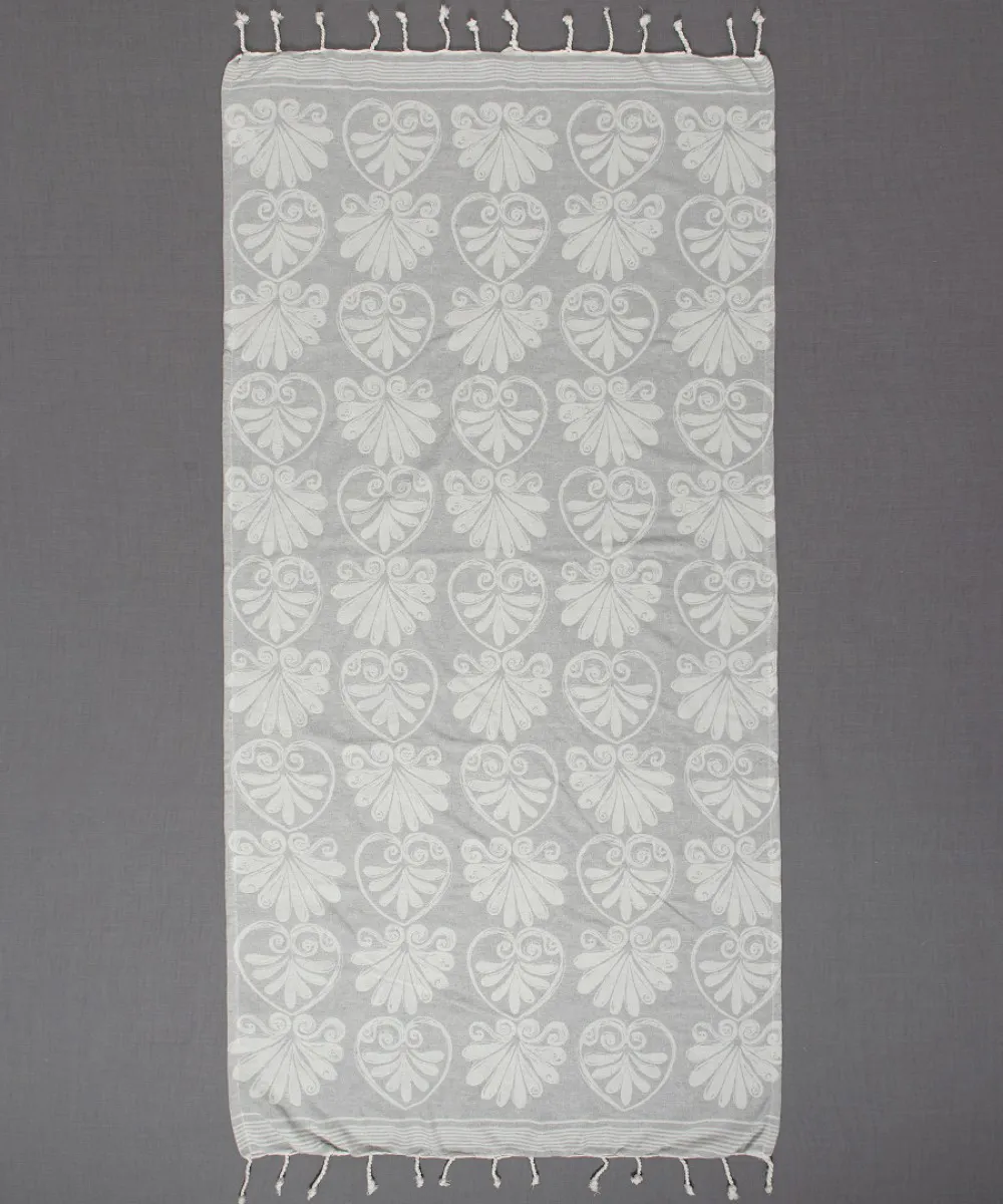 Pestemal sf07 (90cm x 180cm) ανοιχτό γκρί