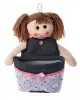 Κούκλα Sylvia με θήκη (30cm x 20cm) jean λευκή