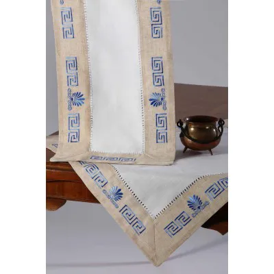Τραπεζομάντηλο WH19-010 (85cm x 85cm) σιέλ