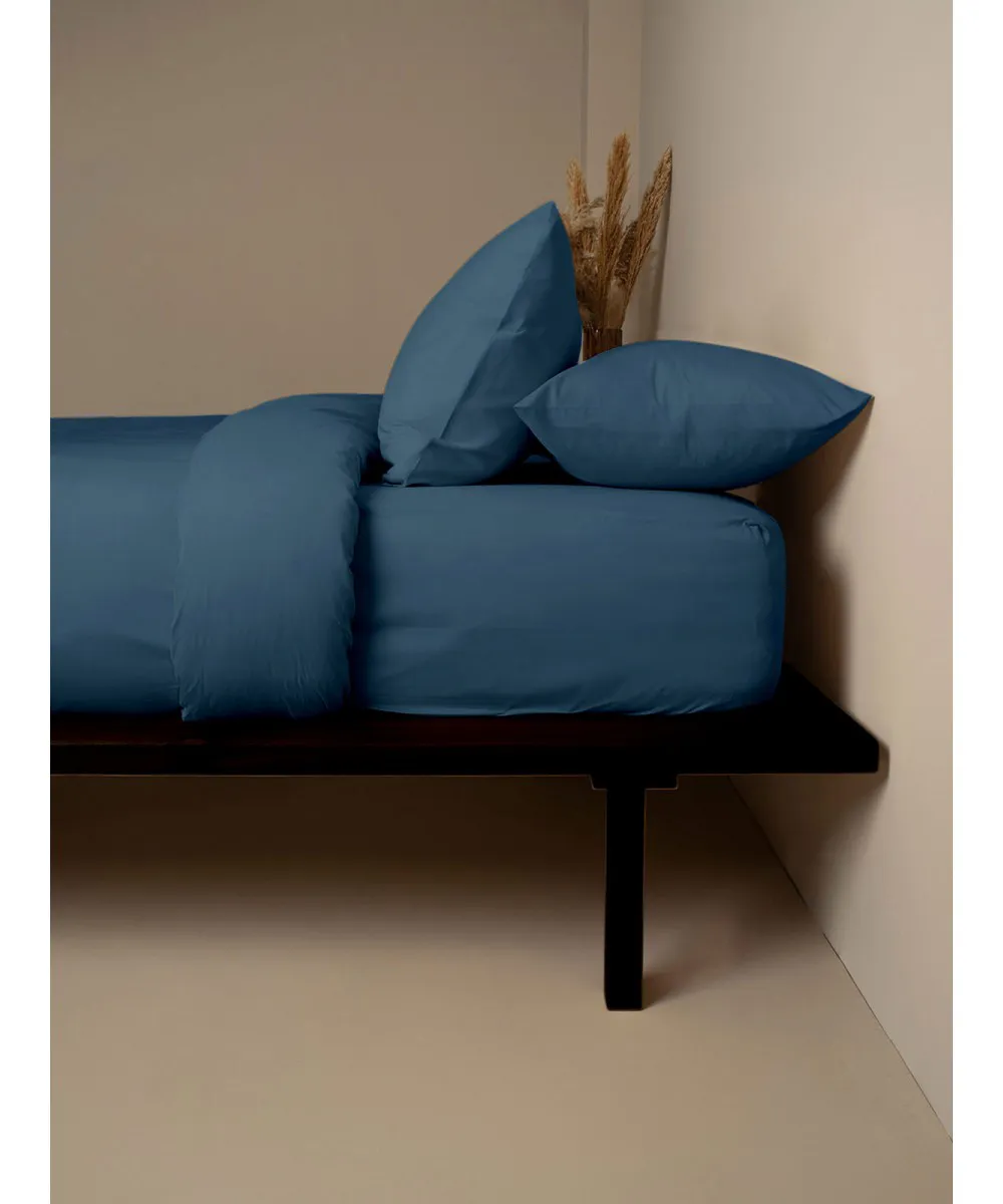 Παπλωματοθήκη Cotton Feelings 121 Sea Blue Διπλή (200x250)