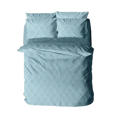 Παπλωματοθήκη Menta Εμπριμέ 500 Blue Μονή (170x250)