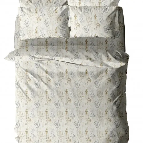 Παπλωματοθήκη Menta Εμπριμέ 400 Beige Μονή (170x250)