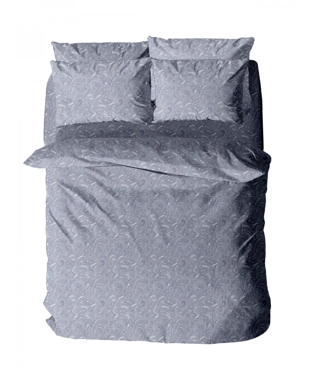 Παπλωματοθήκη Menta Εμπριμέ 440 Grey Μονή (170x250)