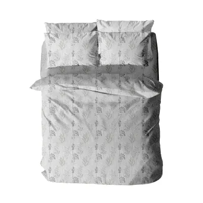 Παπλωματοθήκη Menta Εμπριμέ 400 Grey Υπέρδιπλη (230x250)