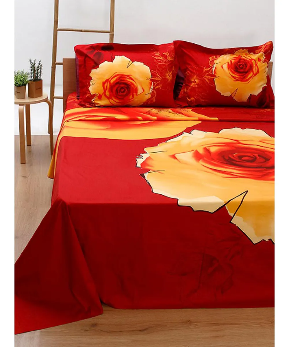 Σετ Παπλωματοθήκη Satin Εμπριμέ 240 Υπέρδιπλη (230x250)