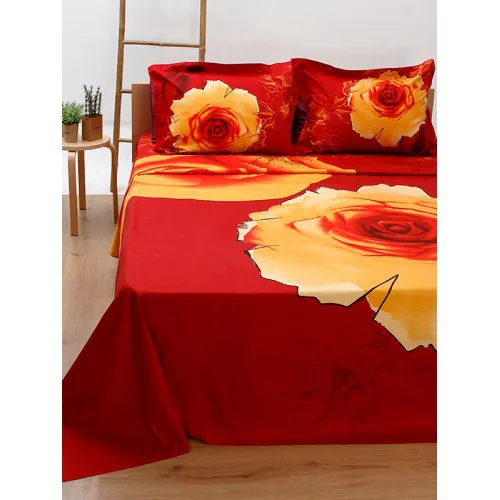 Σετ Παπλωματοθήκη Satin Εμπριμέ 240 Υπέρδιπλη (230x250)