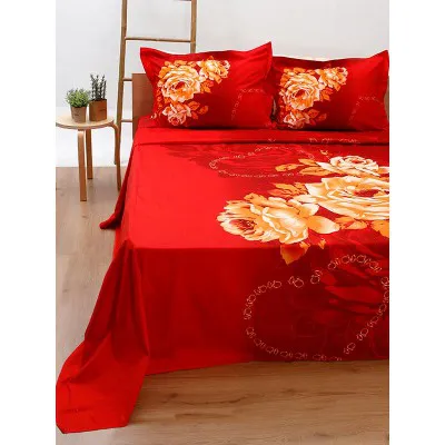 Σετ Παπλωματοθήκη Satin Εμπριμέ 380 Υπέρδιπλη (230x250)