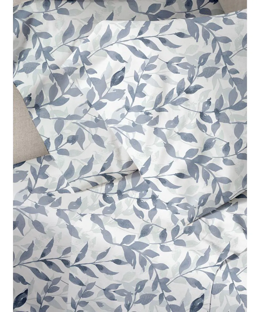 Παπλωματοθήκη Menta Εμπριμέ 050 Blue Μονή (170x250)