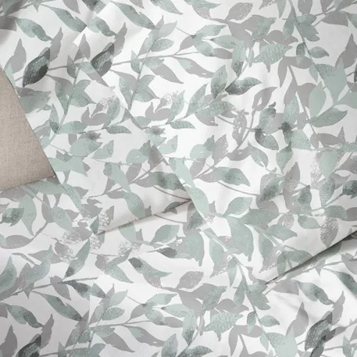 Παπλωματοθήκη Menta Εμπριμέ 050 Grey Μονή (170x250)