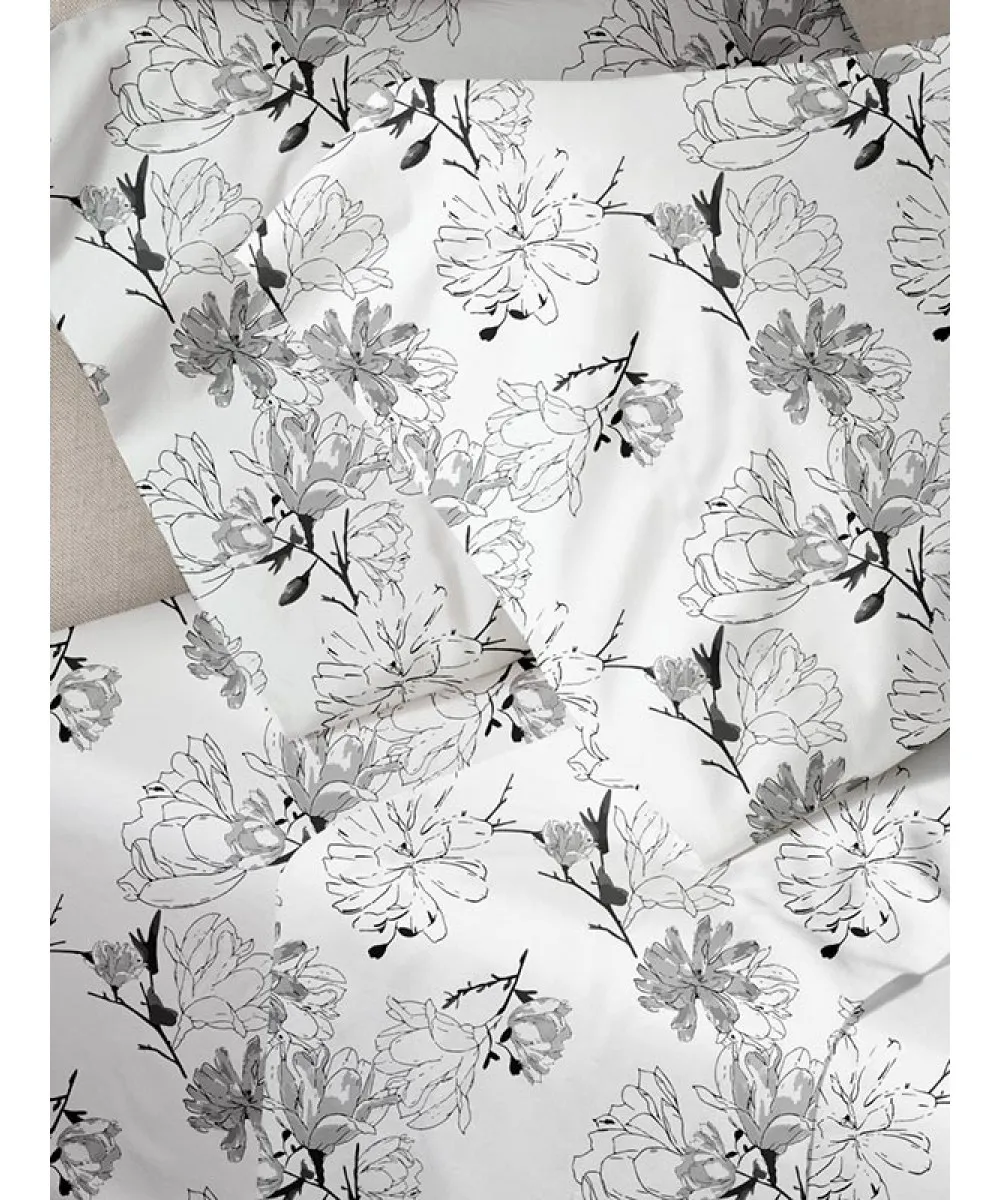 Παπλωματοθήκη Menta Εμπριμέ 070 Grey Μονή (170x250)