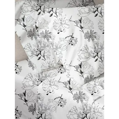 Παπλωματοθήκη Menta Εμπριμέ 070 Grey Μονή (170x250)