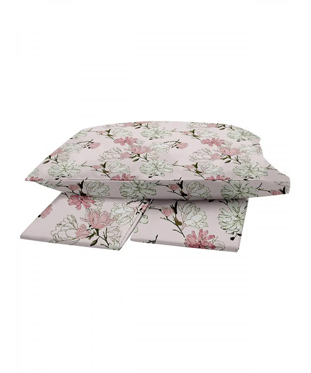 Παπλωματοθήκη Menta Εμπριμέ 070 Pink Μονή (170x250)