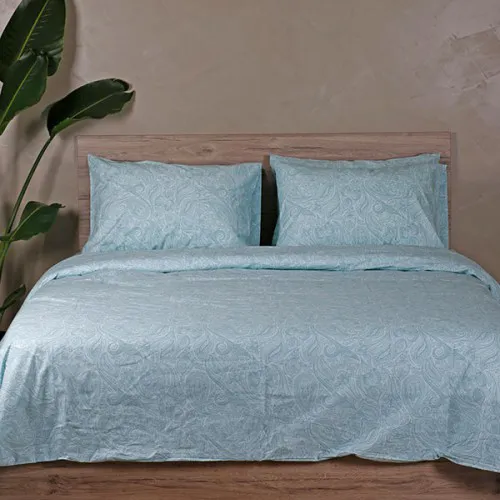Παπλωματοθήκη Cotton Feelings 2040 Aqua Υπέρδιπλη (230x250)