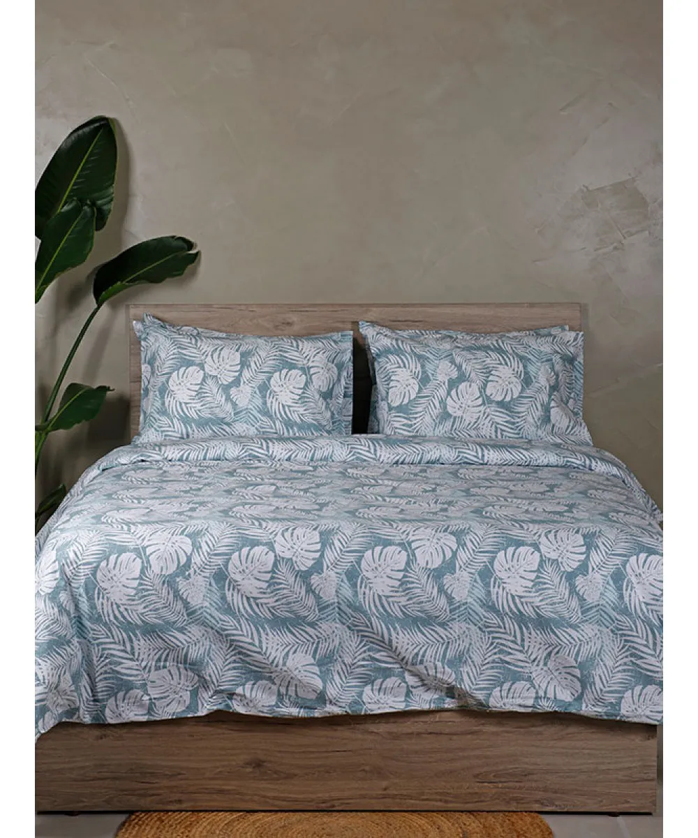 Παπλωματοθήκη Cotton Feelings 2038 Aqua Υπέρδιπλη (230x250)