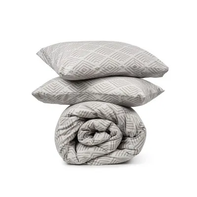 Παπλωματοθήκη Cotton Feelings 2048 Grey Υπέρδιπλη (230x250)