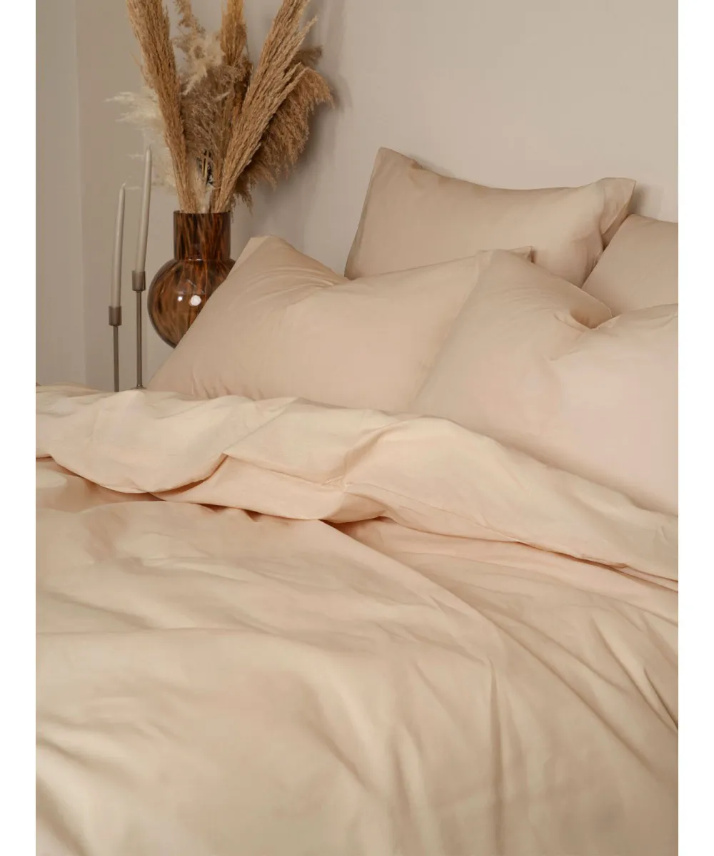 Παπλωματοθήκη Cotton Feelings 110 Beige Μονή (170x250)