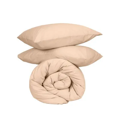 Παπλωματοθήκη Cotton Feelings 110 Beige Μονή (170x250)