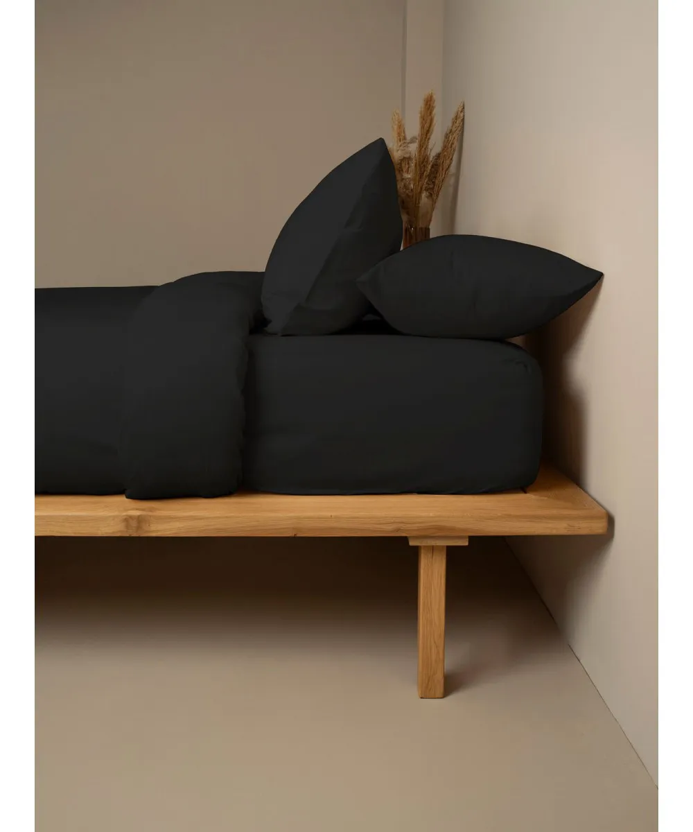 Παπλωματοθήκη Cotton Feelings 111 Black Μονή (170x250)