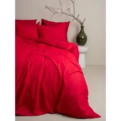 Παπλωματοθήκη Cotton Feelings 113 Red Μονή (170x250)