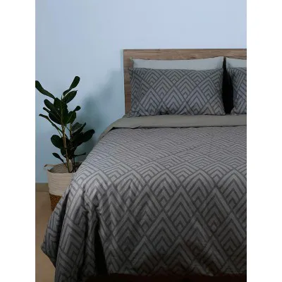 Παπλωματοθήκη Cotton Feelings 2036 Grey Μονή (170x250)