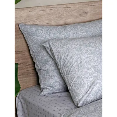 Παπλωματοθήκη Cotton Feelings 2040 Grey Μονή (170x250)