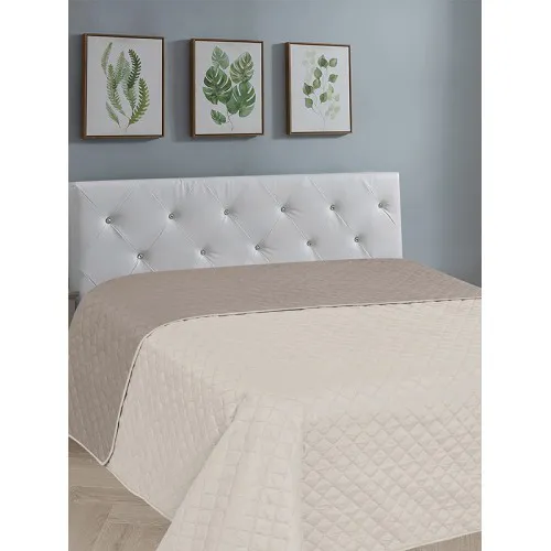 Κουβερλί Fiber Ecru/Beige King Size (240x250)