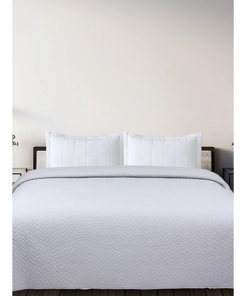 Κουβερλί Voielo Light Grey Μονό (160x220)